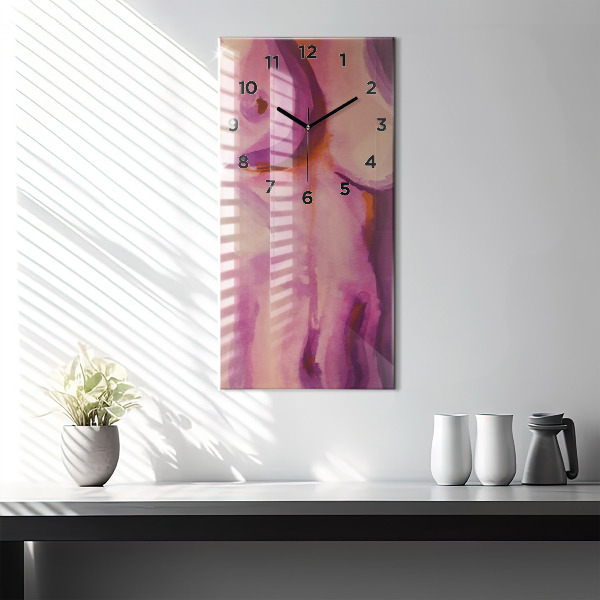 Vertical wall clock Painting Women