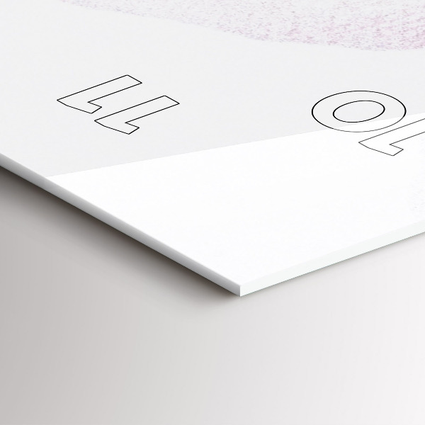 Vertical wall clock Dry poppy flowers