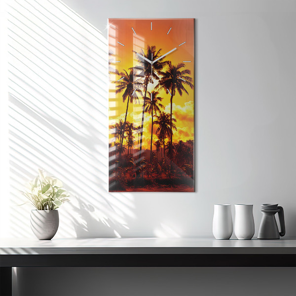 Vertical wall clock Thailand Klong Prao Beach