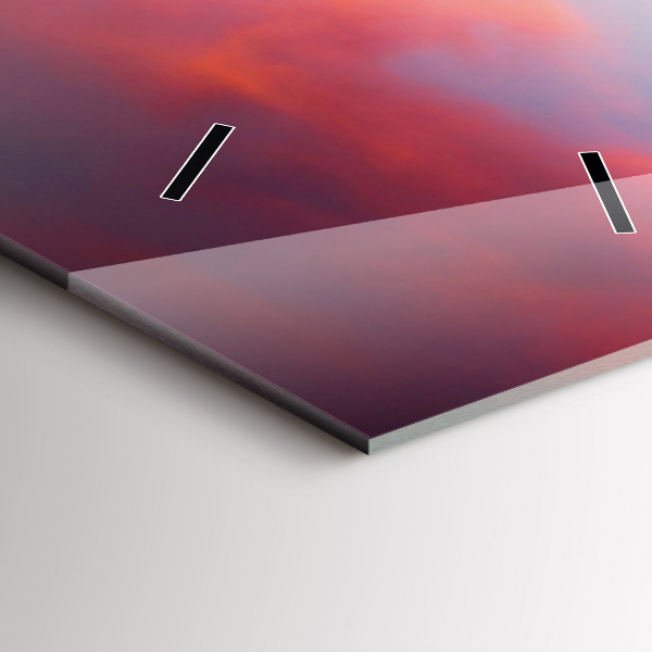 Vertical wall clock Stellisee Matterhorn lake