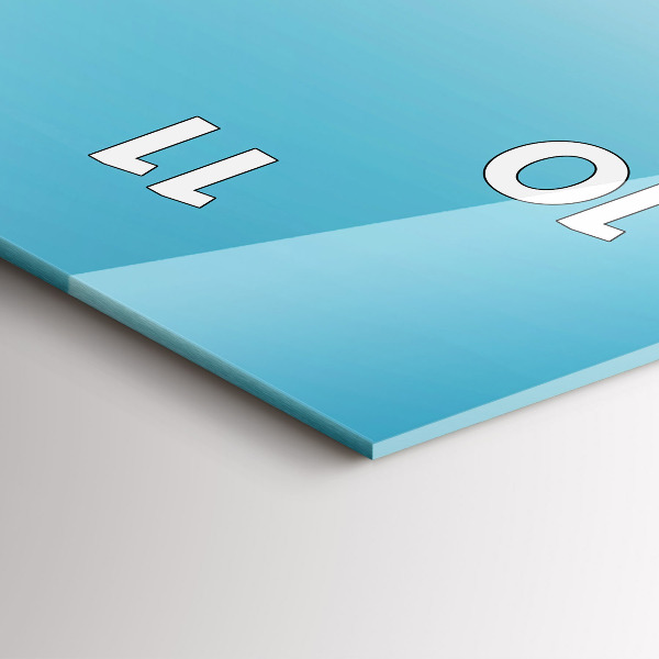 Vertical wall clock Flying Island