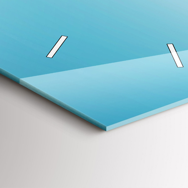 Vertical wall clock Flying Island