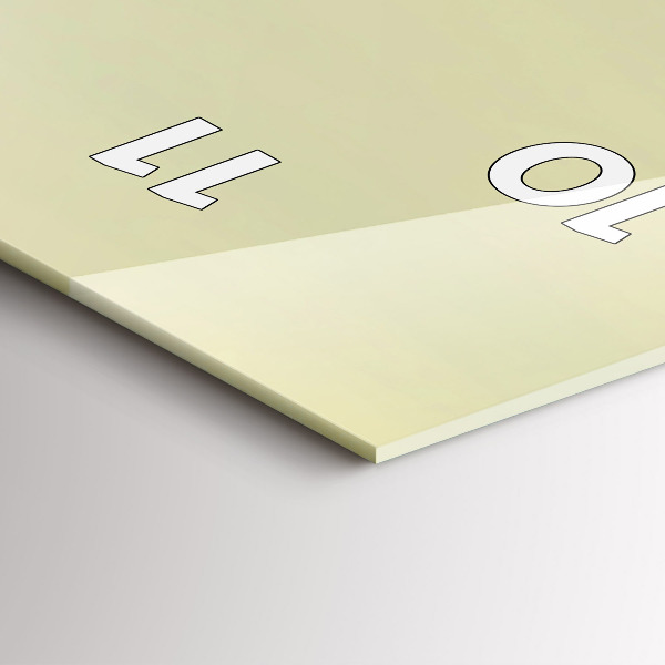 Vertical wall clock Misty forest eagle