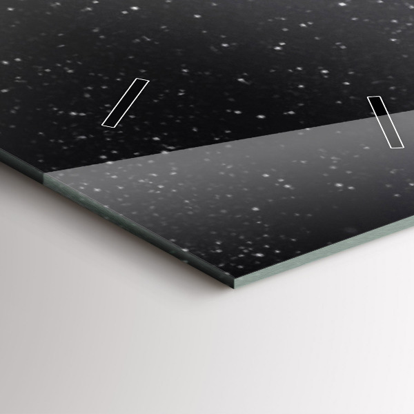 Vertical wall clock Space and planets