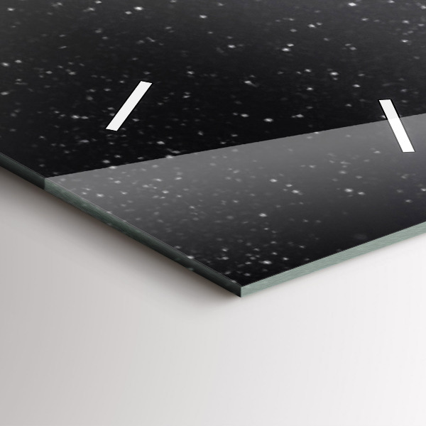 Vertical wall clock Space and planets