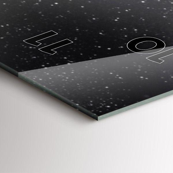 Vertical wall clock Space and planets