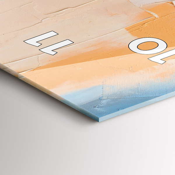 Vertical wall clock Portrait of a woman