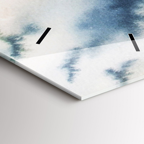 Vertical wall clock Fisherman on the lake