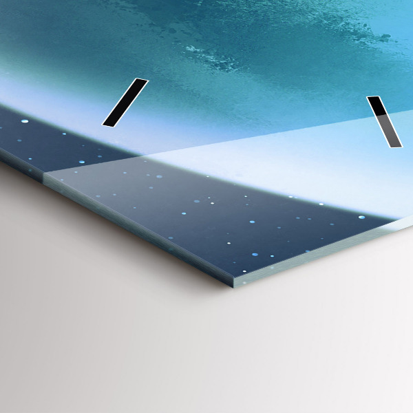 Vertical wall clock Man in the moon