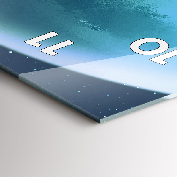 Vertical wall clock Man in the moon