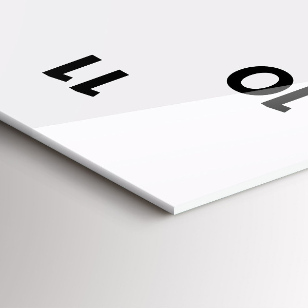 Vertical wall clock Abstract mountain ranges