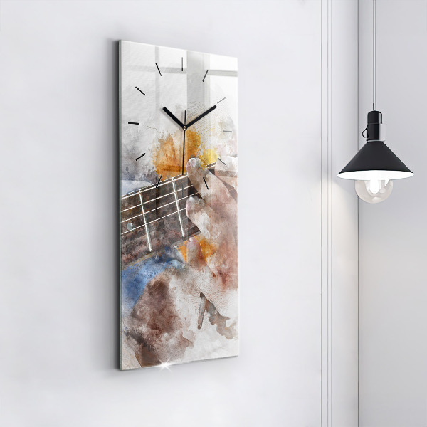 Vertical wall clock Guitar Graphics