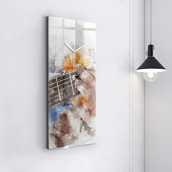 Vertical wall clock Guitar Graphics
