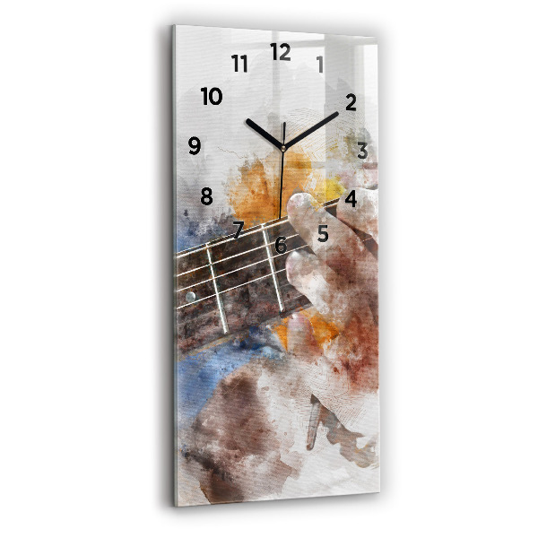 Vertical wall clock Guitar Graphics