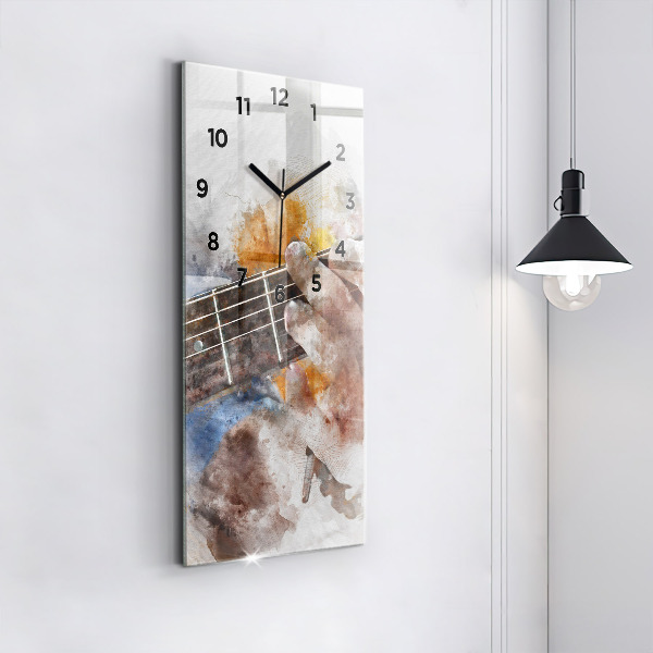 Vertical wall clock Guitar Graphics