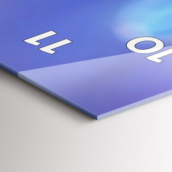 Vertical wall clock Butterfly on the grass