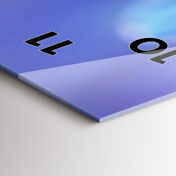 Vertical wall clock Butterfly on the grass