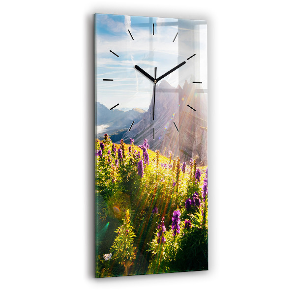 Vertical wall clock Lavender Meadow