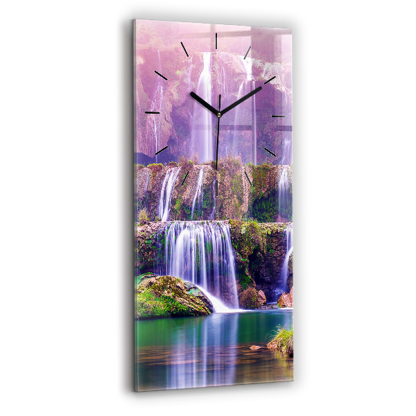 Vertical wall clock Jiulong Waterfall China