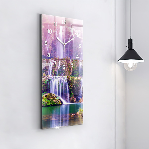 Vertical wall clock Jiulong Waterfall China