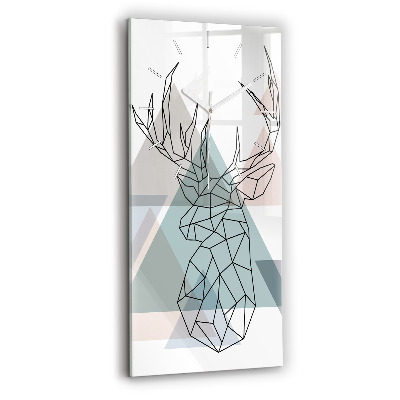 Vertical wall clock Reindeer Scandinavian style