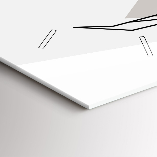 Vertical wall clock Reindeer Scandinavian style