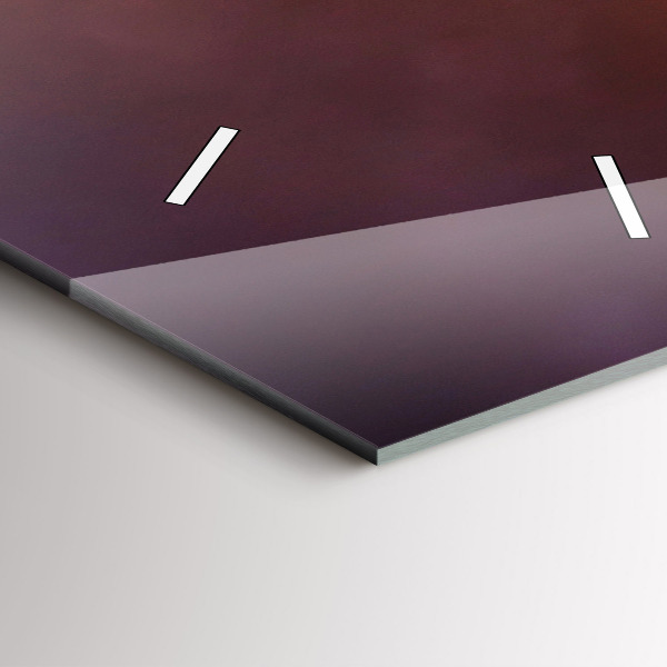 Vertical wall clock Boat and sunset