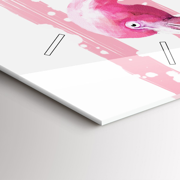Vertical wall clock Flamingo Graphic