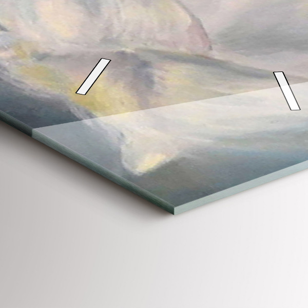 Vertical wall clock Beautiful woman with a horse