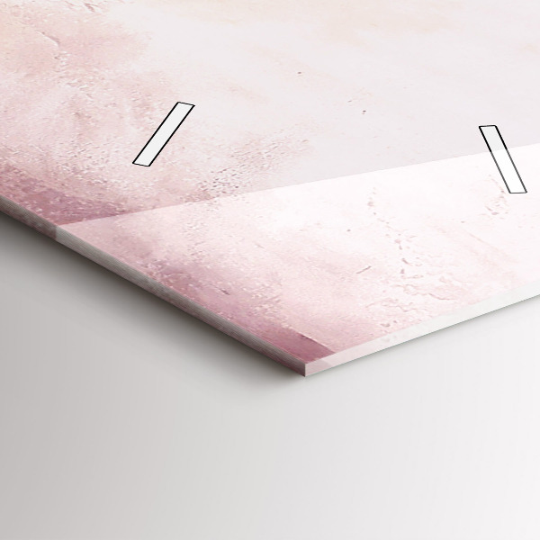 Vertical wall clock Blooming poppies