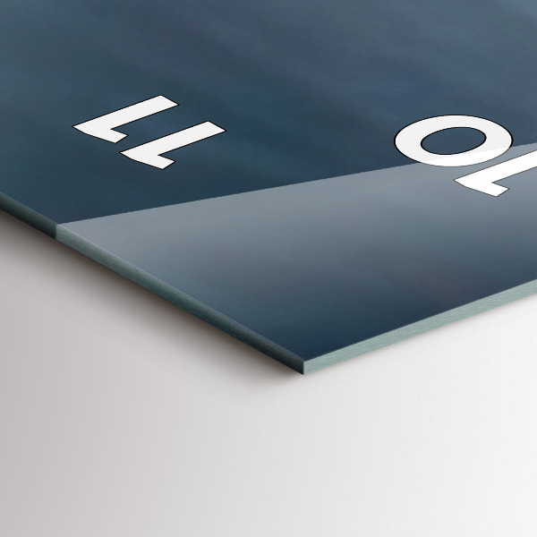 Vertical wall clock Man on a motorcycle