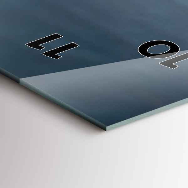 Vertical wall clock Man on a motorcycle