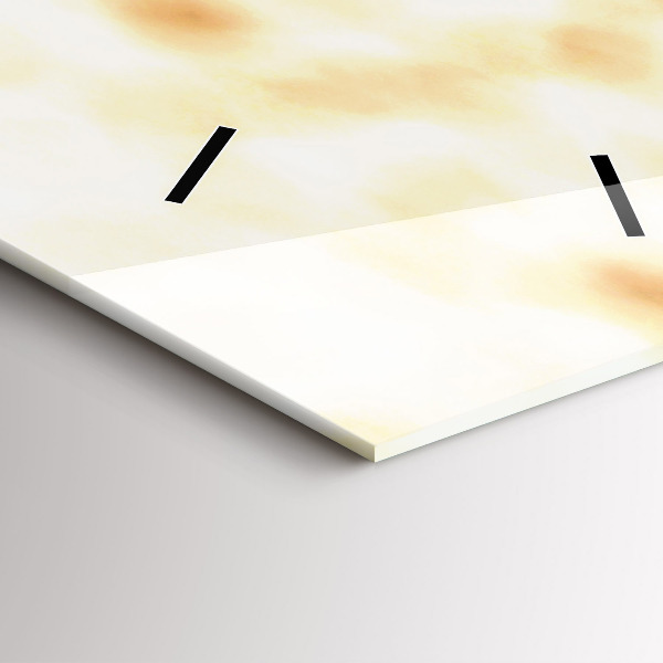 Vertical wall clock Plant in dry soil