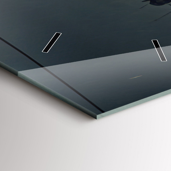 Vertical wall clock Apocalyptic building