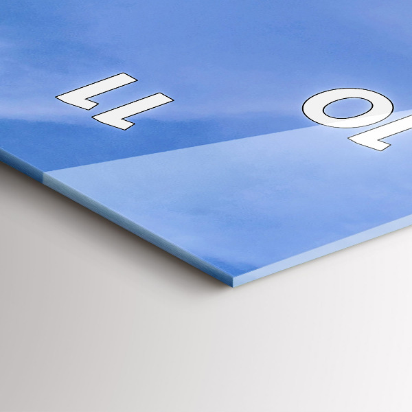 Vertical wall clock Farmer on a tractor