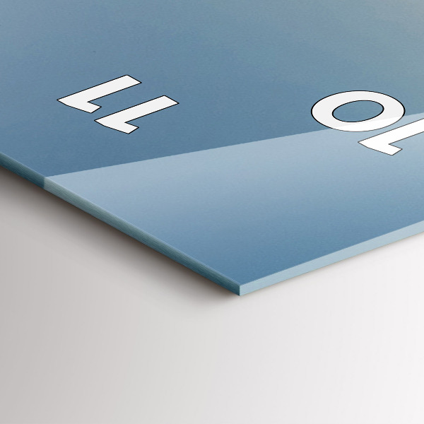 Vertical wall clock Tractor in a farm field