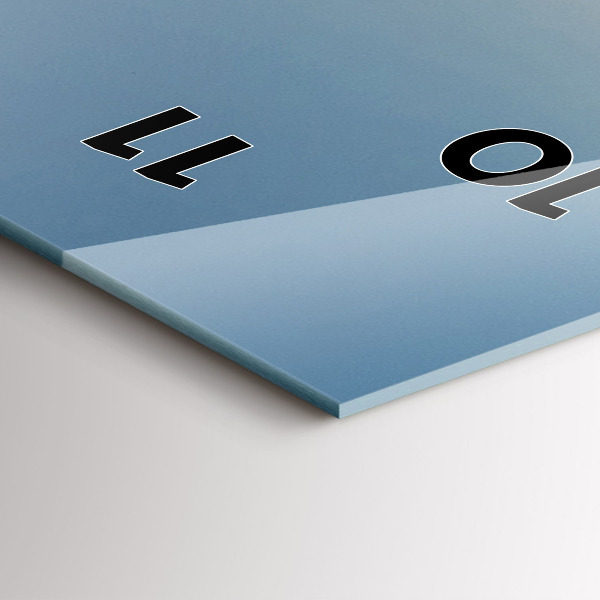 Vertical wall clock Tractor in a farm field