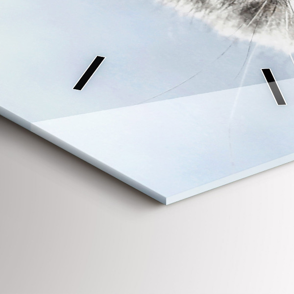 Vertical wall clock Cat on the couch