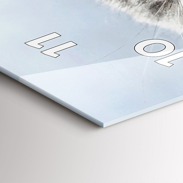 Vertical wall clock Cat on the couch