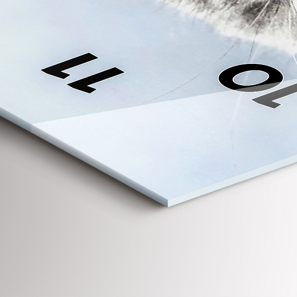 Vertical wall clock Cat on the couch