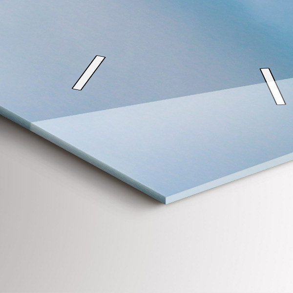 Vertical wall clock Giraffe head against the sky