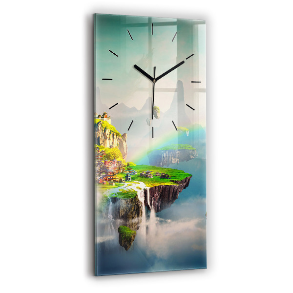 Vertical wall clock Chinese fantasy