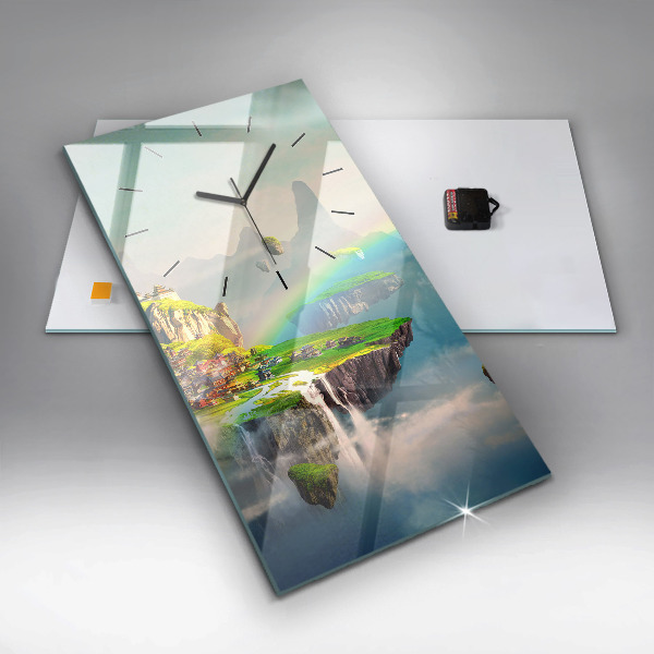 Vertical wall clock Chinese fantasy