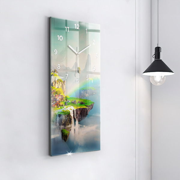 Vertical wall clock Chinese fantasy