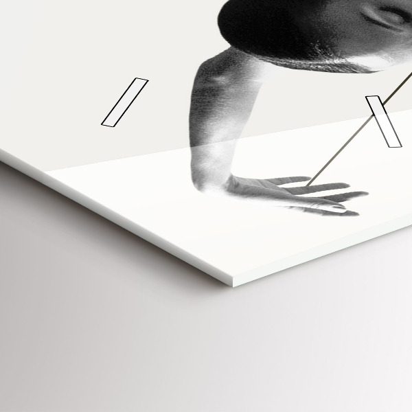 Vertical wall clock Abstract woman dancer