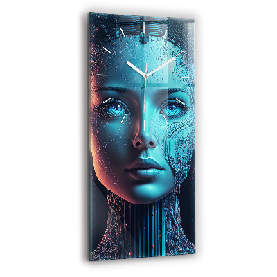 Vertical wall clock Artificial intelligence