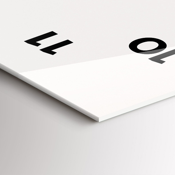 Vertical wall clock Waterfall Landscape Iceland