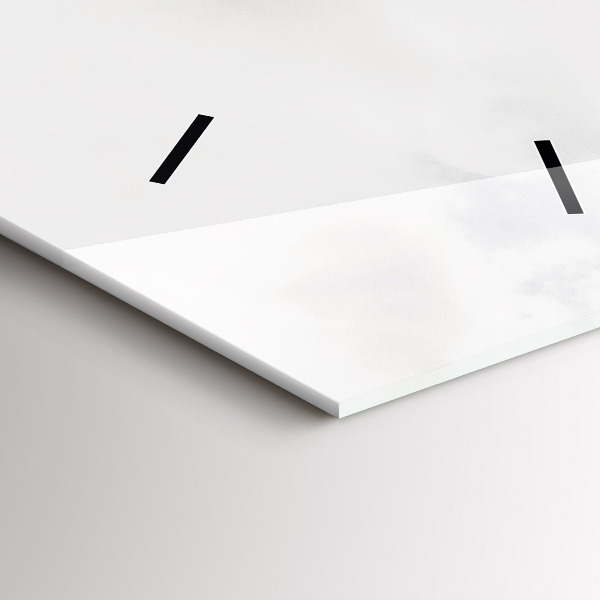 Vertical wall clock Mountain view