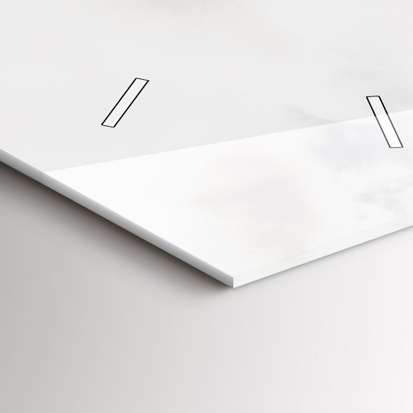 Vertical wall clock Mountain view