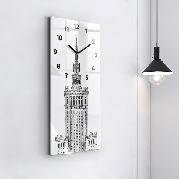 Vertical wall clock Palace of Culture and Science